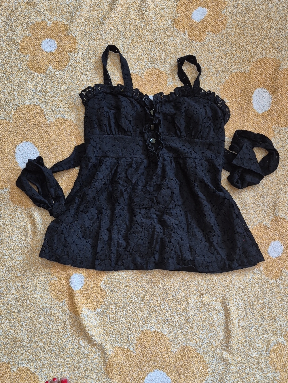 Forever 21 Black Babydoll Cami Top